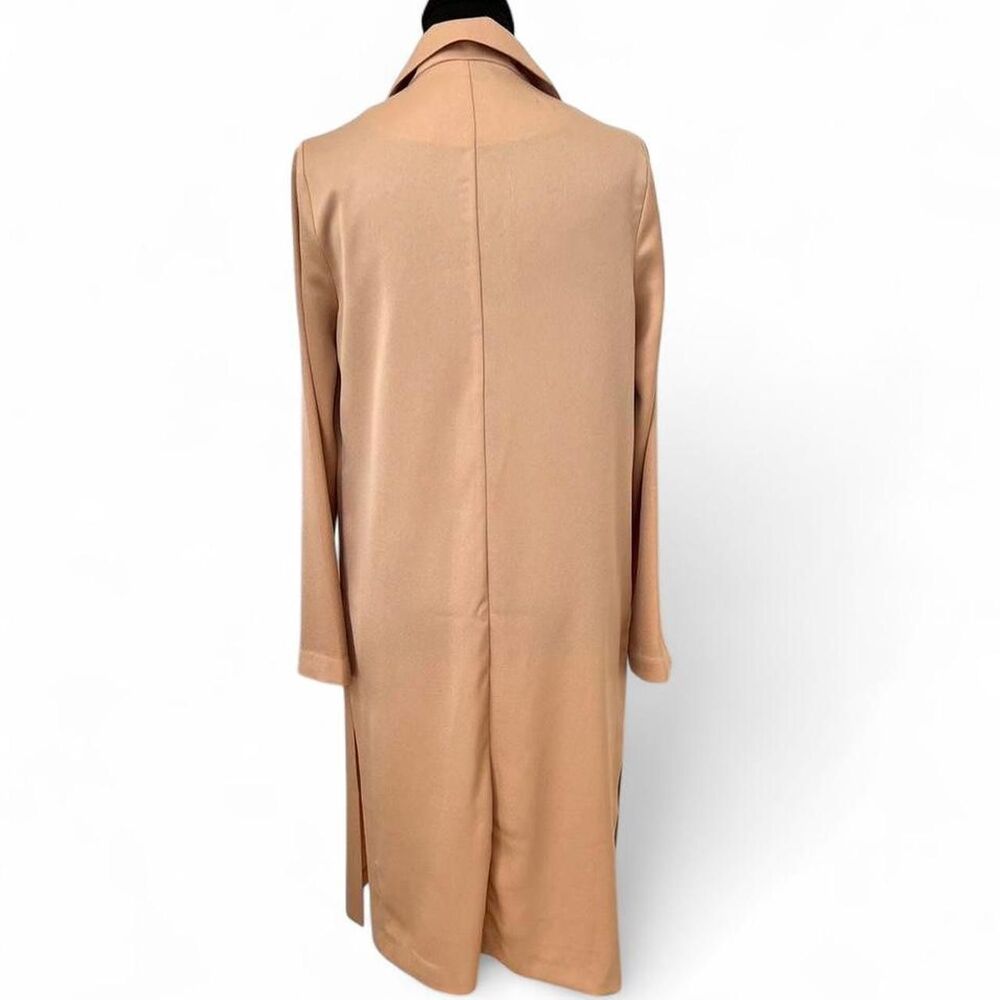 Champagne Satin Blazer Longline Lightweight Women’s Small - Picture 3 of 7